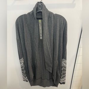Gray cardigan